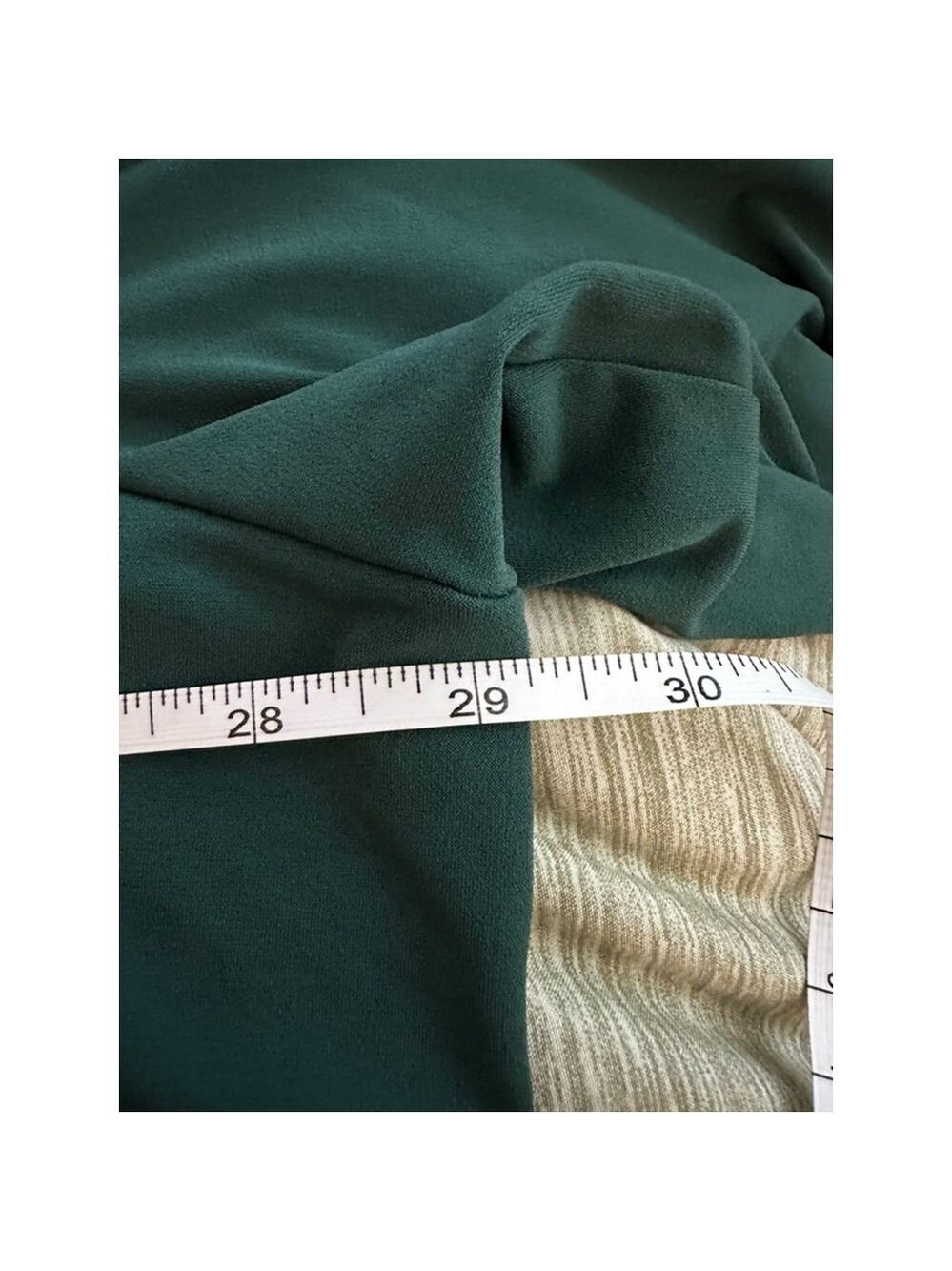 Susan Graver Long Sleeve Tee 3X Dark Green - Picture 5 of 6